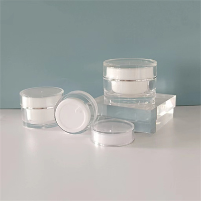 What materials for making cosmetic cream jars are commonly used to?