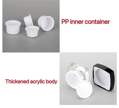 Square Acrylic Cosmetic Container