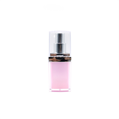 50ml Square Pink Luxury Lotion Pump Bottle Plastic Serum Bottle 