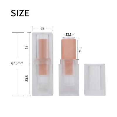 Square Lipstick Balm Tube