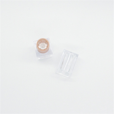 3.5g Square Transparent Frosted Lipstick Balm Tube Empty Lip Gloss Container