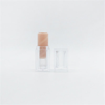 3.5g Square Transparent Frosted Lipstick Balm Tube Empty Lip Gloss Container