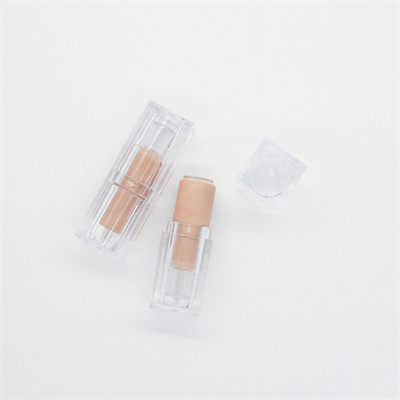 3.5g Square Transparent Frosted Lipstick Balm Tube Empty Lip Gloss Container