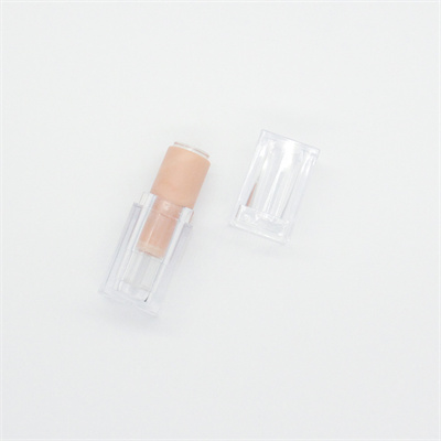 3.5g Square Transparent Frosted Lipstick Balm Tube Empty Lip Gloss Container