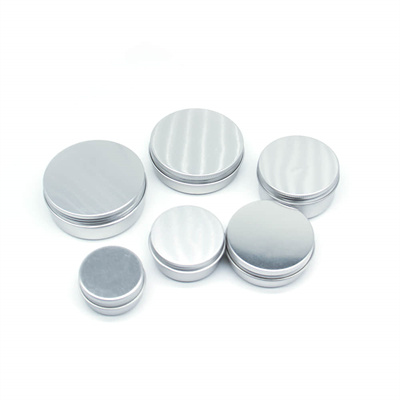 Wholesale Aluminum Tin Metal Round Jar with Screw Lids