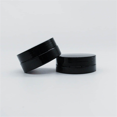 Plastic Cosmetic Jars Screw Top Variety Sizes Black cosmetic jars with Lids