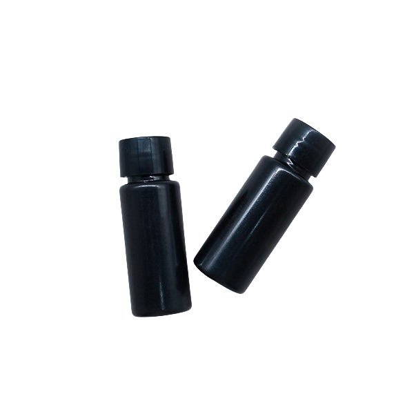 15ml 20ml Black Plastic Small Squeeze Bottles with Inner Plug