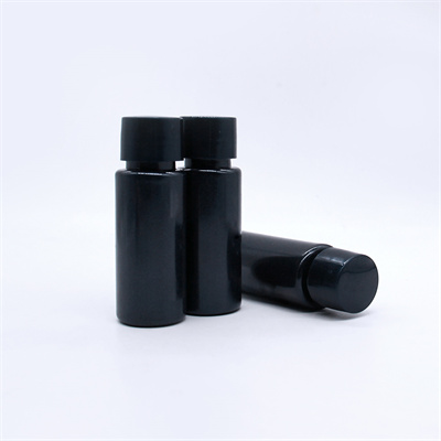 15ml 20ml Black Plastic Small Squeeze Bottles with Inner Plug