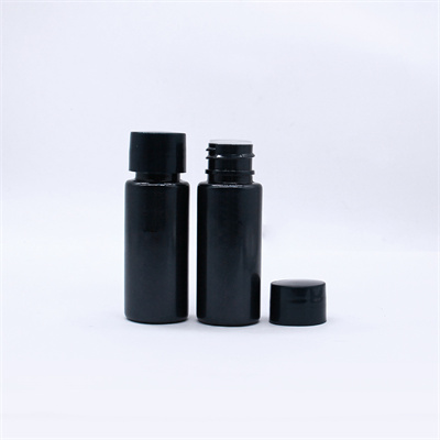 15ml 20ml Black Plastic Small Squeeze Bottles with Inner Plug