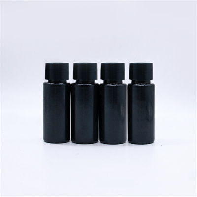 15ml 20ml Black Plastic Small Squeeze Bottles with Inner Plug