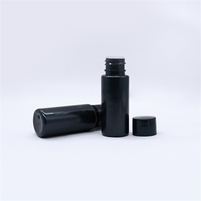 15ml 20ml Black Plastic Small Squeeze Bottles with Inner Plug