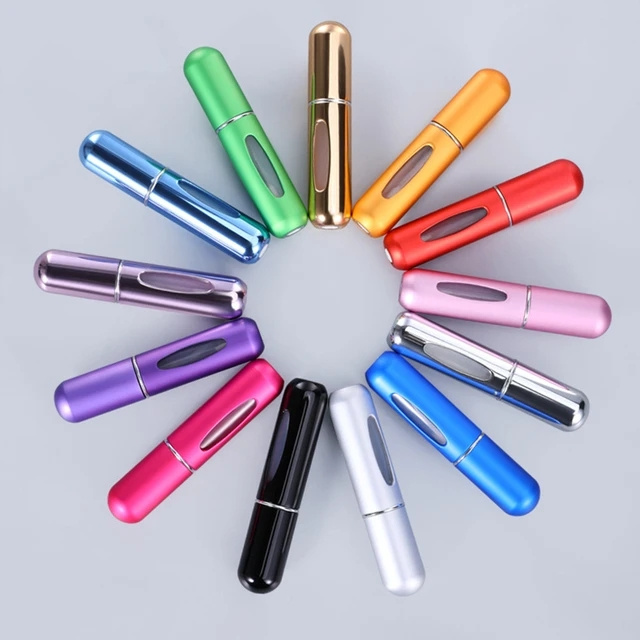 5ml 8ml Mini Perfume Spray Bottls Empty Fine Mist Refillable Portable Cosmetic Containers 