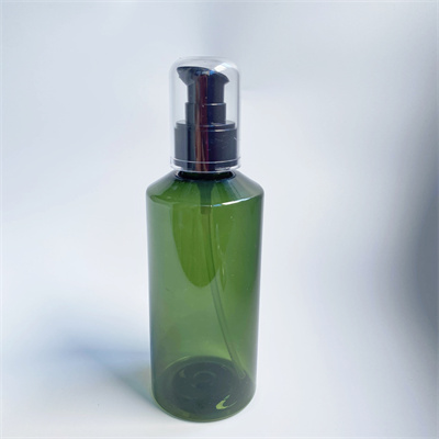 Slanted Shoulder Plastic Bottle 200ml Shampoo Lotion Cosmetic Container PET Shower Gel Package