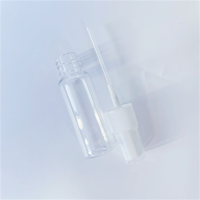 Empty fine mist PET 20ml small spray bottle for cosmetic packaging