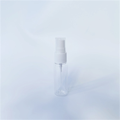 Empty fine mist PET 20ml small spray bottle for cosmetic packaging