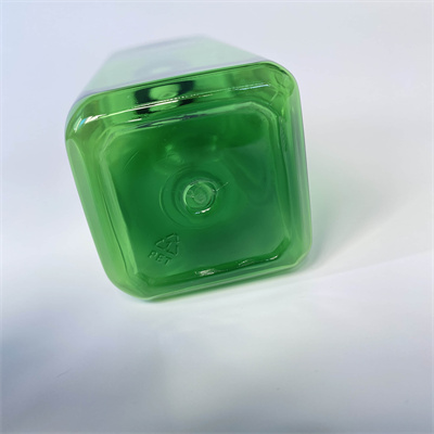 300ml Green Bottle Shampoo Square Plastic Dispenser Liquid Soap Packaging