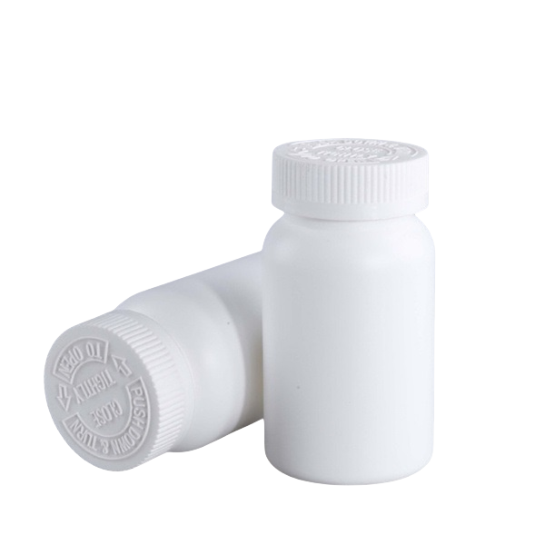 Empty Pill Bottle Medical Capsule100ml 150ml Plastic packaging bottle with Screw Cap