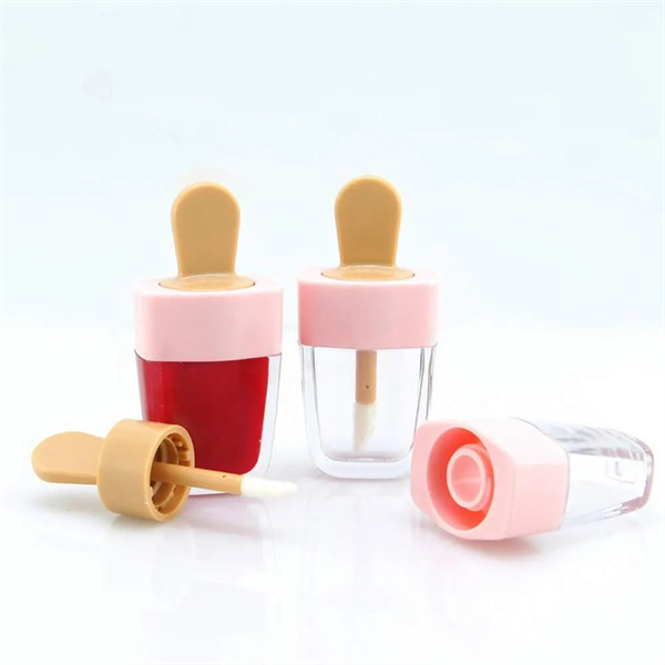 8ml Cute Ice Cream Shape Diy lip gloss tube containers With Wands For Girls 