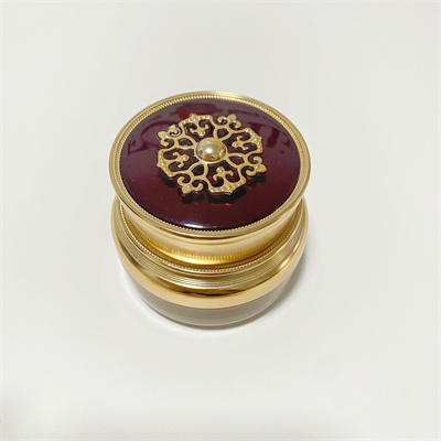 30g Double Wall Luxury Cosmetic Jars With Screw Top Gold Lid 