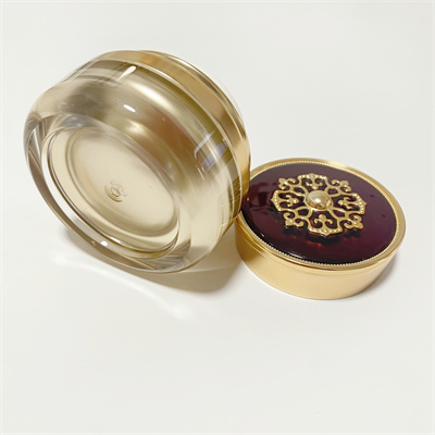 30g Double Wall Luxury Cosmetic Jars With Screw Top Gold Lid 