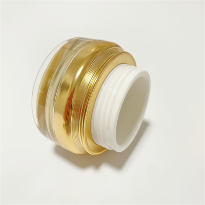 30g Double Wall Luxury Cosmetic Jars With Screw Top Gold Lid 