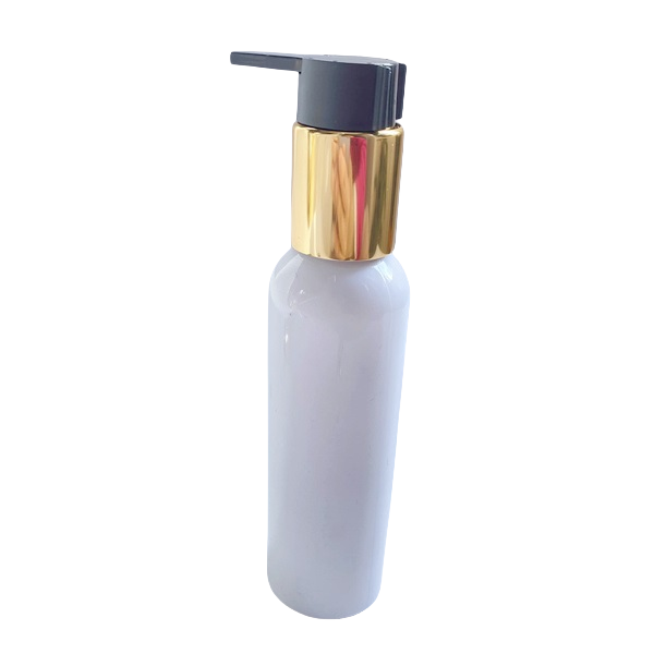 Gold aluminum plastic soap dispenser pump 24/410 for cosmetic bottle