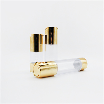 Empty Gold Electroplate Plastic Bottle Airless Pump 2025 Style