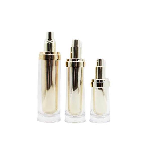 Gold Silver Luxury skincare bottles 30ml 50ml 80ml 2025 Style 