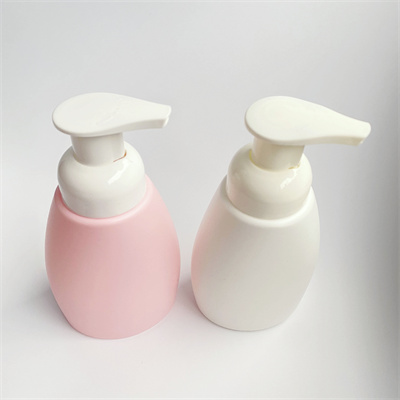 Refillable PE Foam Bottle 250ml 300ml Oval Foaming Spray Packaging